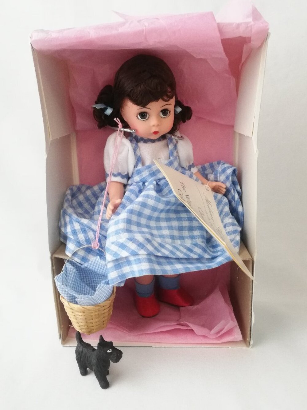 Vintage Madame Alexander 8" Dorothy Doll & Toto – 100% Complete Set